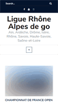 Mobile Screenshot of ligue-rhonealpes.jeudego.org