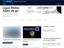 Tablet Screenshot of ligue-rhonealpes.jeudego.org