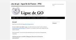 Desktop Screenshot of ligue-iledefrance.jeudego.org
