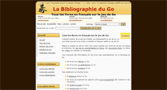 Desktop Screenshot of bibliographie.jeudego.org